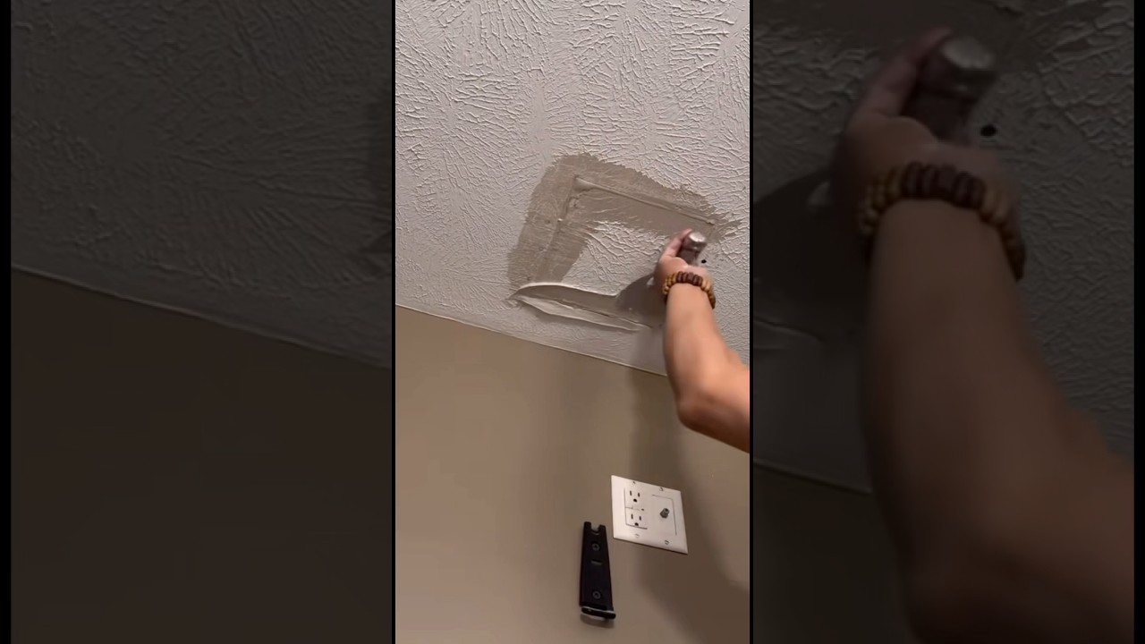 Crows foot ceiling texture drywall patch#shots
