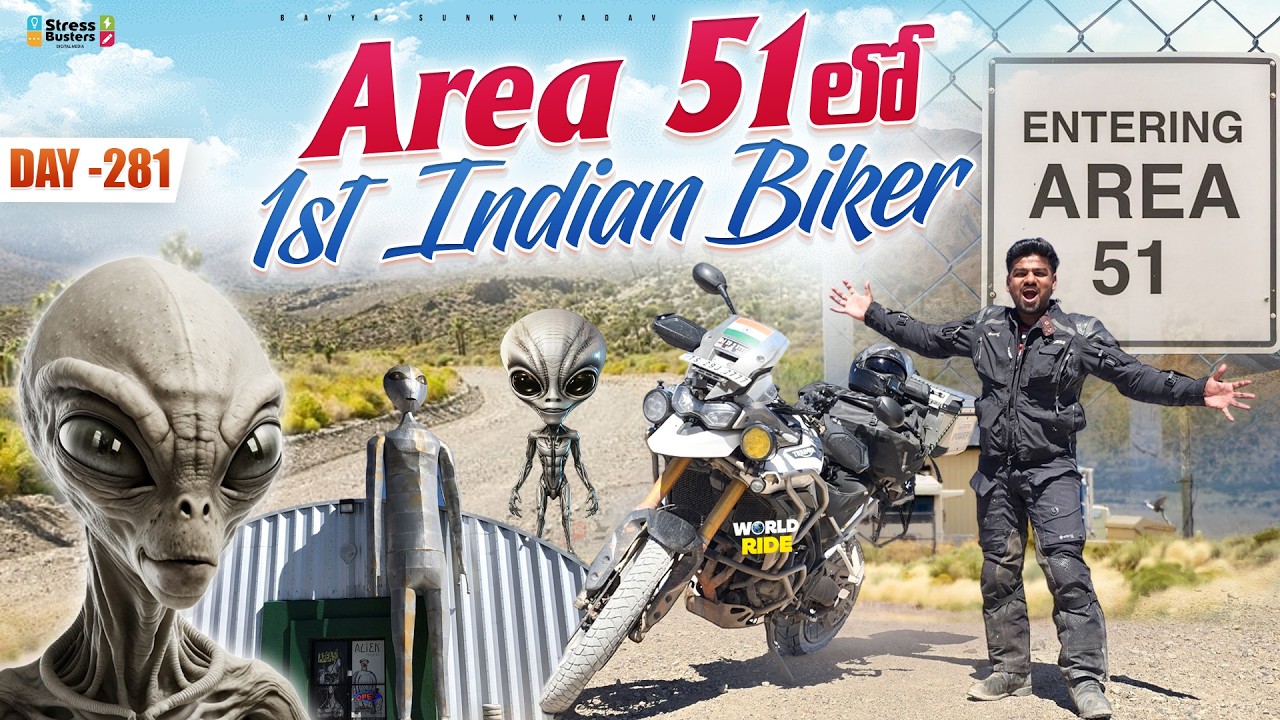 1st Indian Biker To Ride Here 👽 | WORLD RIDE DAY 281 | @bayyasunnyyadav