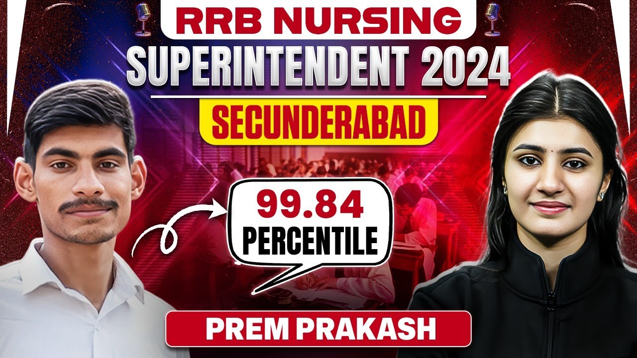 RRB Nursing Superintendent 2024 | Shortlisted Candidate Prem Prakash LIVE 🎤 | PW Nursing Wallah