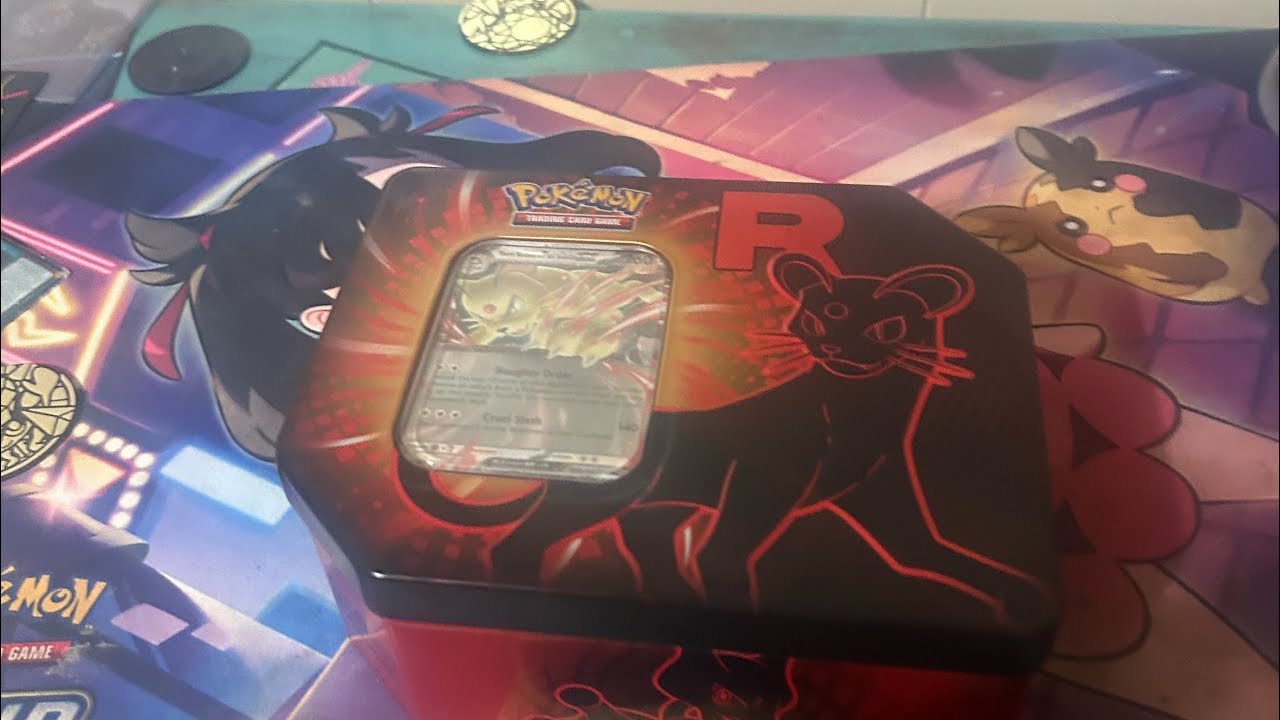 Pokémon Tcg team rocket Persian tin 