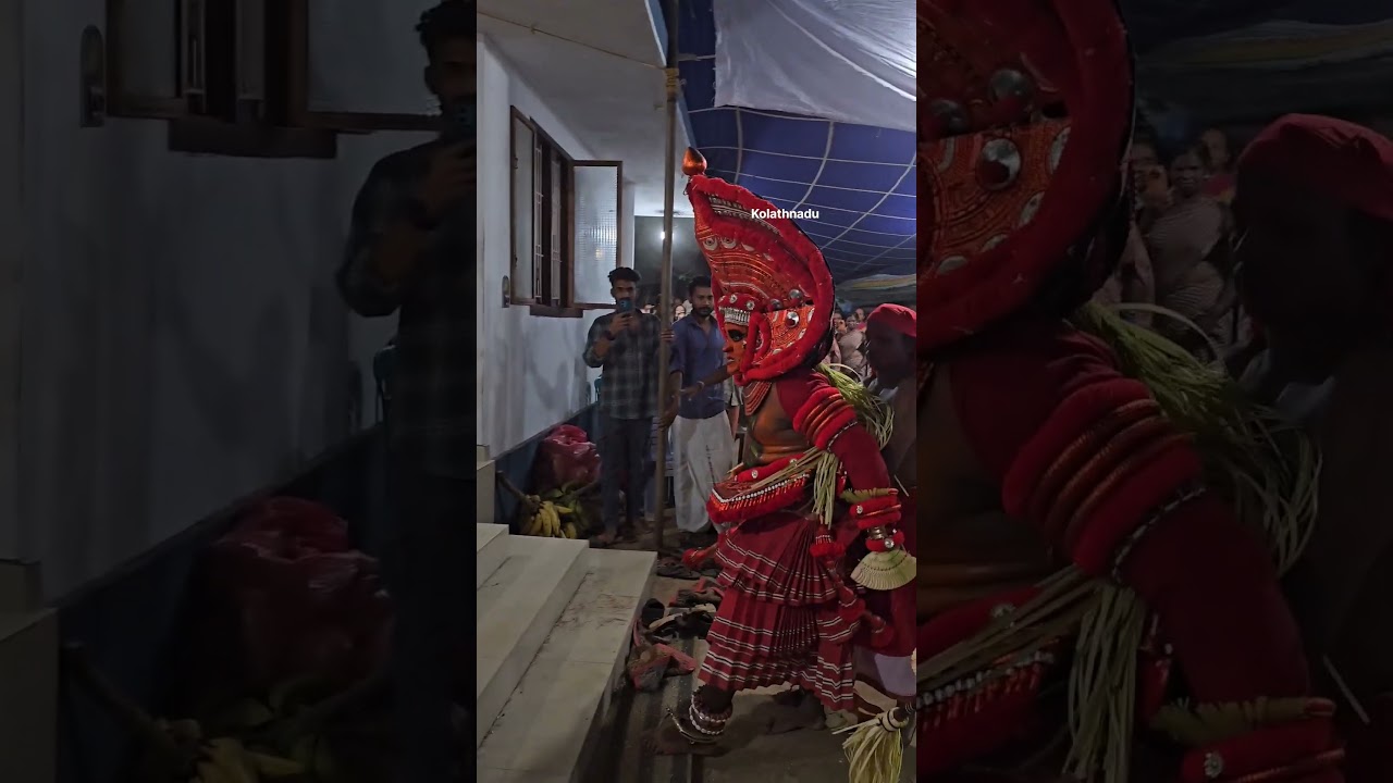 Theyyam that scares the family😮🔥🙏Part 3 #theyyam #tulunadu #theyyam_songs #gulikan #viral