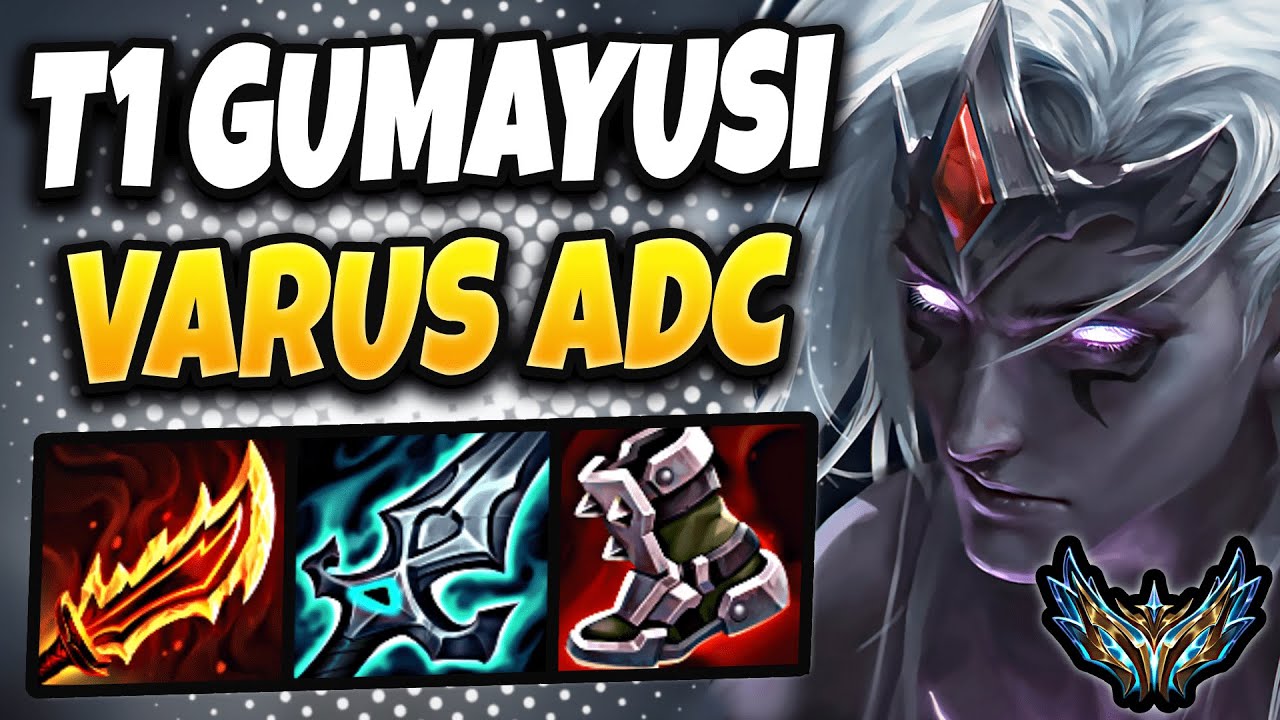 T1 Gumayusi Varus vs Draven [ ADC ] Rank #7 Korea Challenger 25.7 ✅