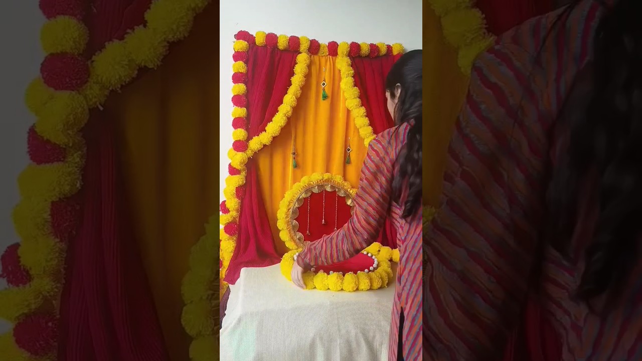 Ganpati decoration ideas for home|ganesh chaturthi decoration| diy best out of waste craft 