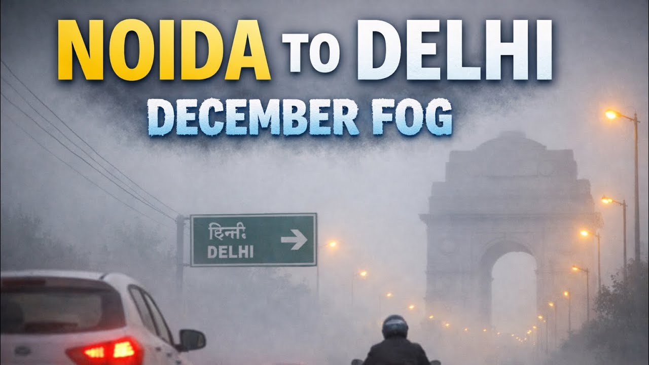10-Jan-2025 Noida to Delhi foggy