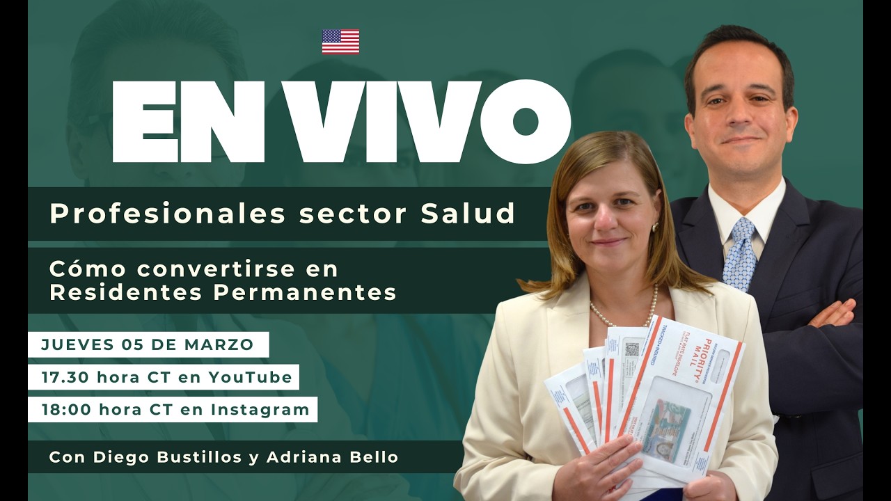 🛑 ¡EN VIVO!  Profesionales sector Salud: Cómo convertirse en Residentes Permanentes