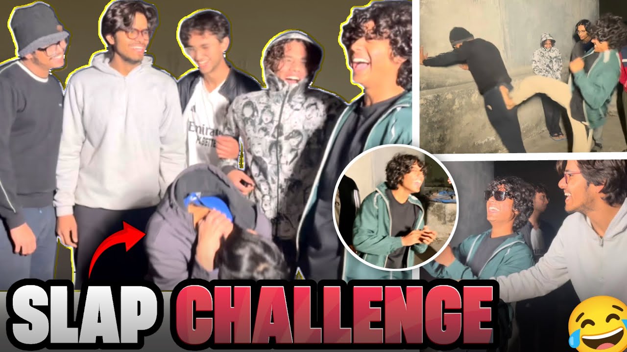 FUNNY SLAP AND KICK CHALLENGE😂 -Crazy vlog😂😂