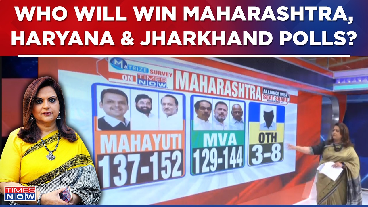 Decoding India's Mood, Who's Winning Maharashtra, Haryana & Jharkhand Polls? NDA Or I.N.D.I.A?