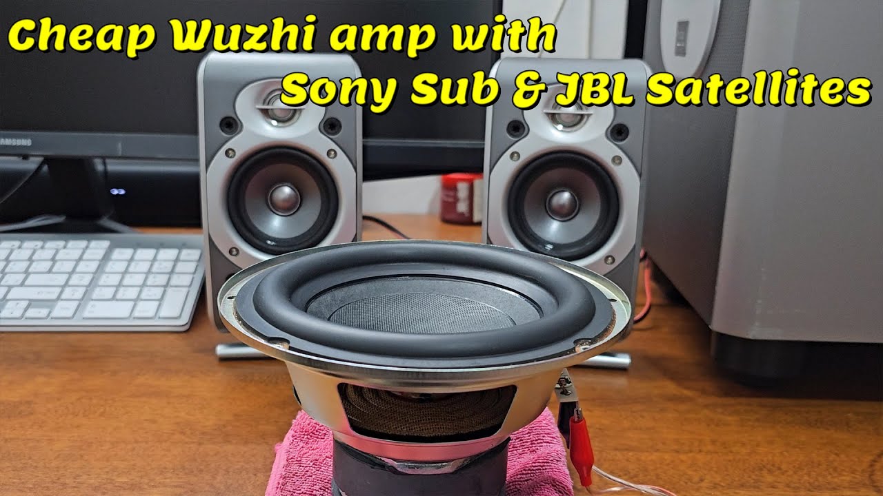 Cheap 200w Wuzhi amp with Sony 100w Subwoofer & JBL Satellites Sound test #soundtest #basstest