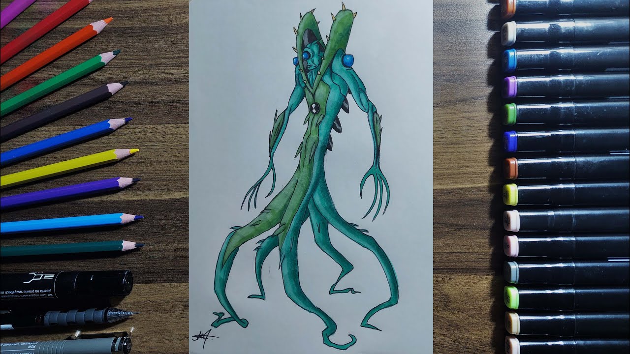 WİLDVİNE DRAWİNG/HOW TO DRAW WİLDVİNE? (BEN 10 2005)
