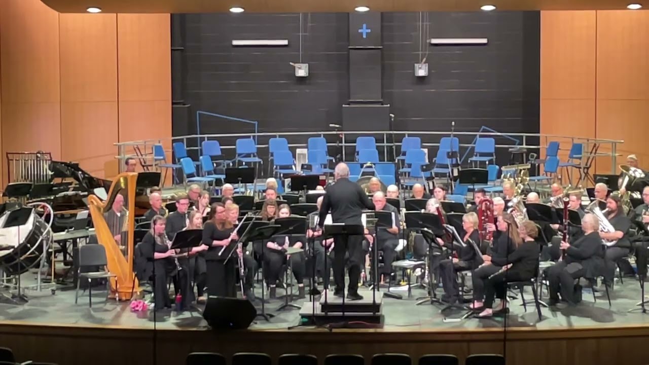 Pippa Randolph performing Mower Flute Concerto with the Salem Symphonic Winds