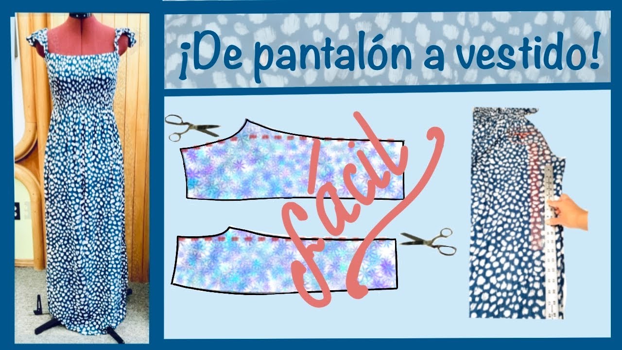Transformando un mono pantalón en un vestido. Súper fácil!!! ⭐️⭐️⭐️