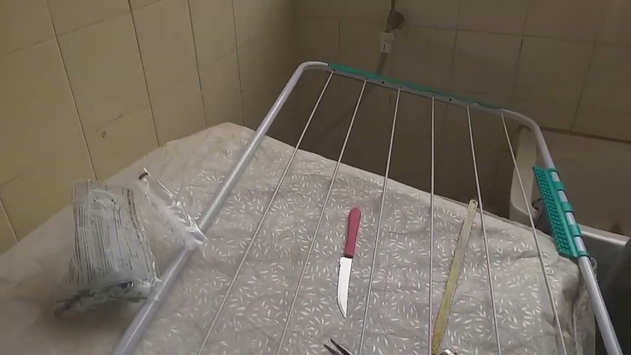 Como trocar as cordas do varal de teto. Dica top , faça vc mesma