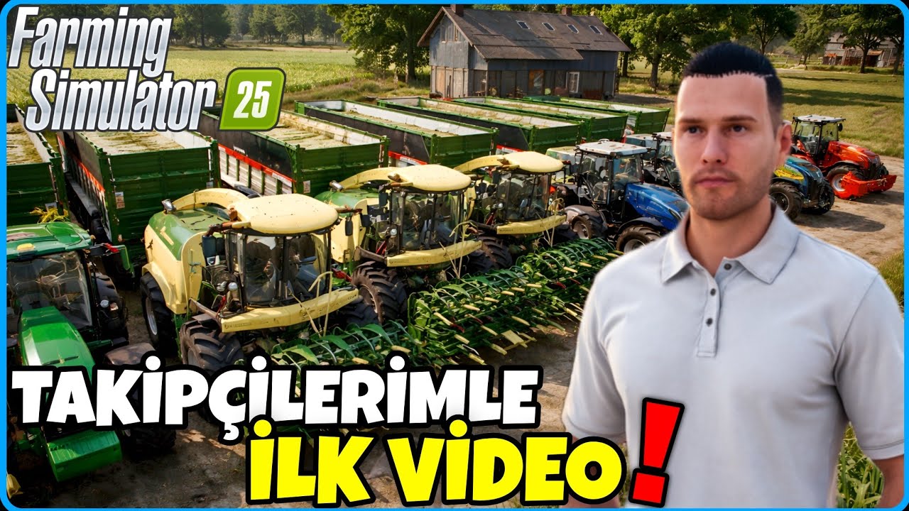 İLK KEZ İZLEYİCİLERLE OYNADIK 5 MİLYON LİTRE SLAJ YAPTIK🔸️Farming Simulat&ouml;r 25 Gameplay