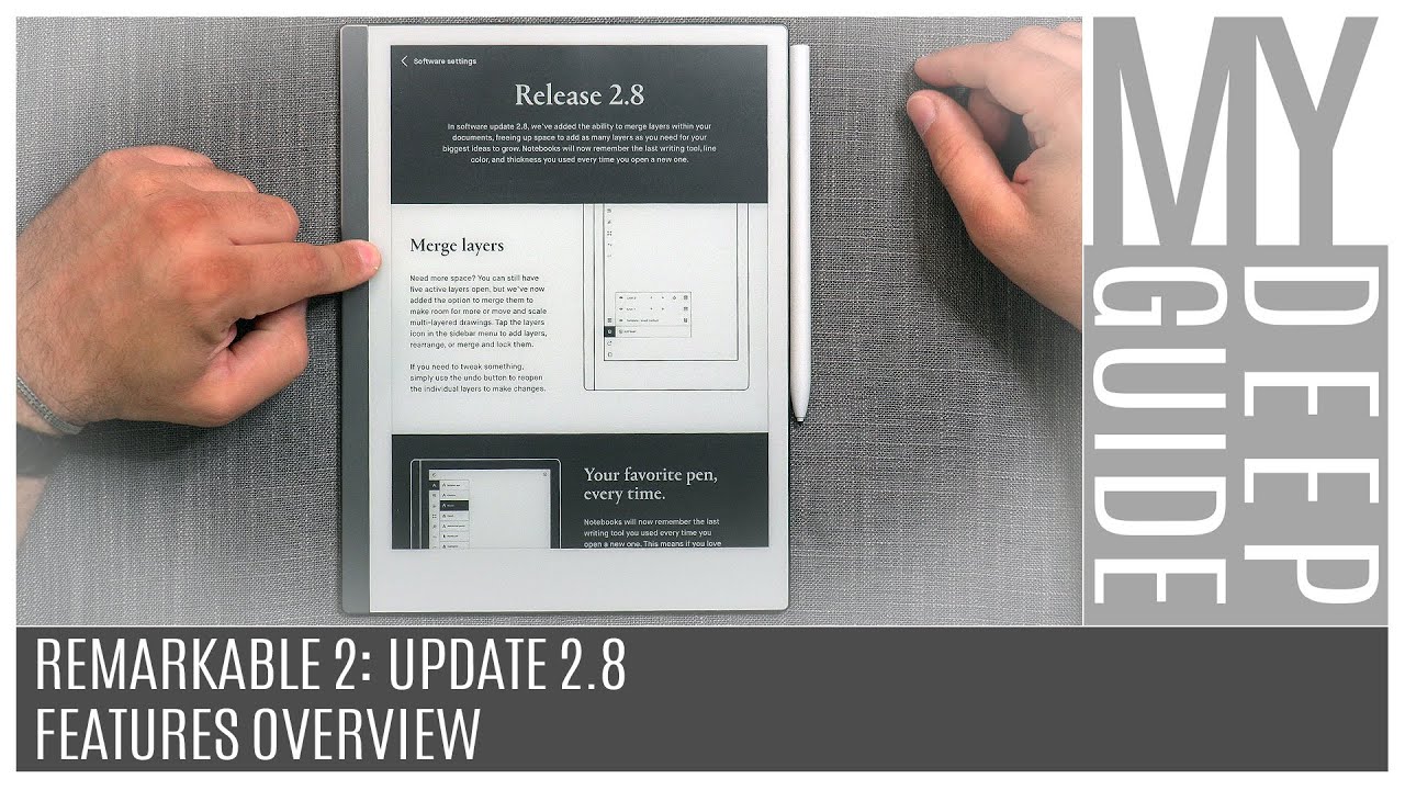 Remarkable 2: Update 2.8, Features Overview