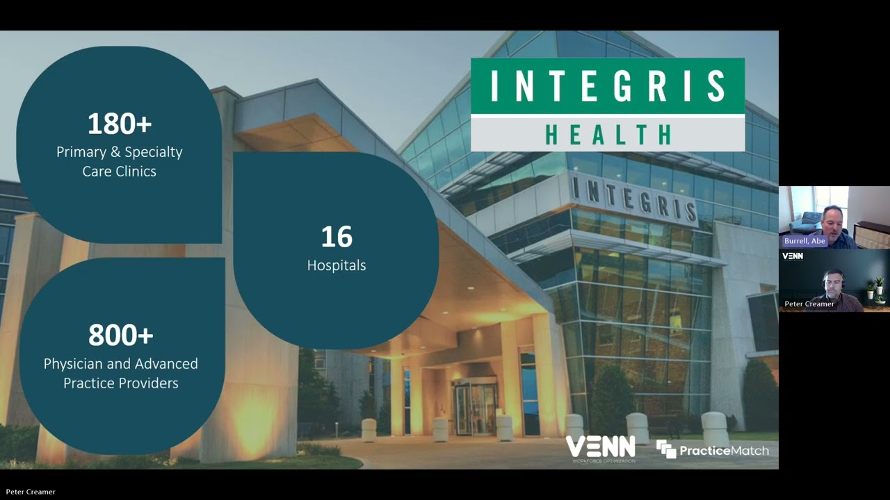 Webinar On-Demand: Workforce Optimization -  Inside Integris Health with Venn