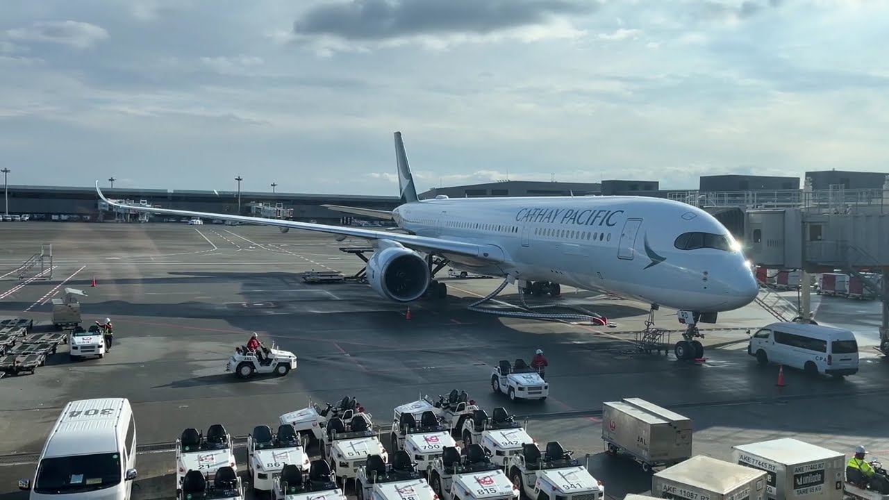【成田機場的獨特廣播音效】東京成田機場 國泰航空 CX509 往香港 登機廣播