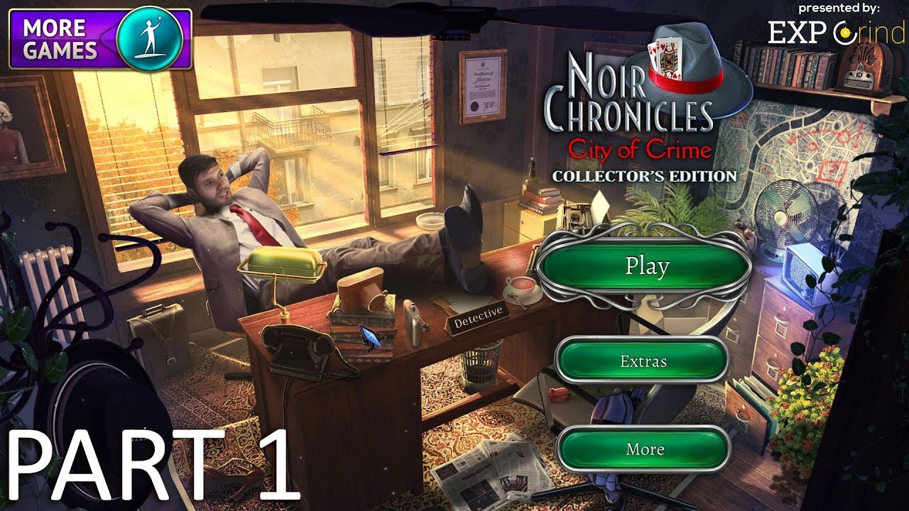 Noir Chronicles: City of Crime CE GAMEPLAY part 1 - Hidden Object Game Walkthrough STEAM PC
