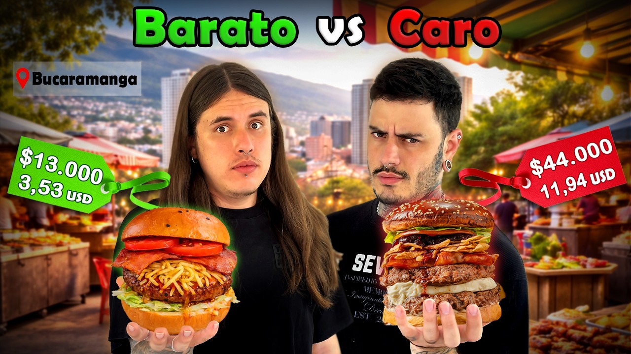 HAMBURGUESAS BARATAS VS CARAS en BUCARAMANGA 🫰🏻🤑 &iquest;CU&Aacute;L ES LA MEJOR Y POR QU&Eacute;?
