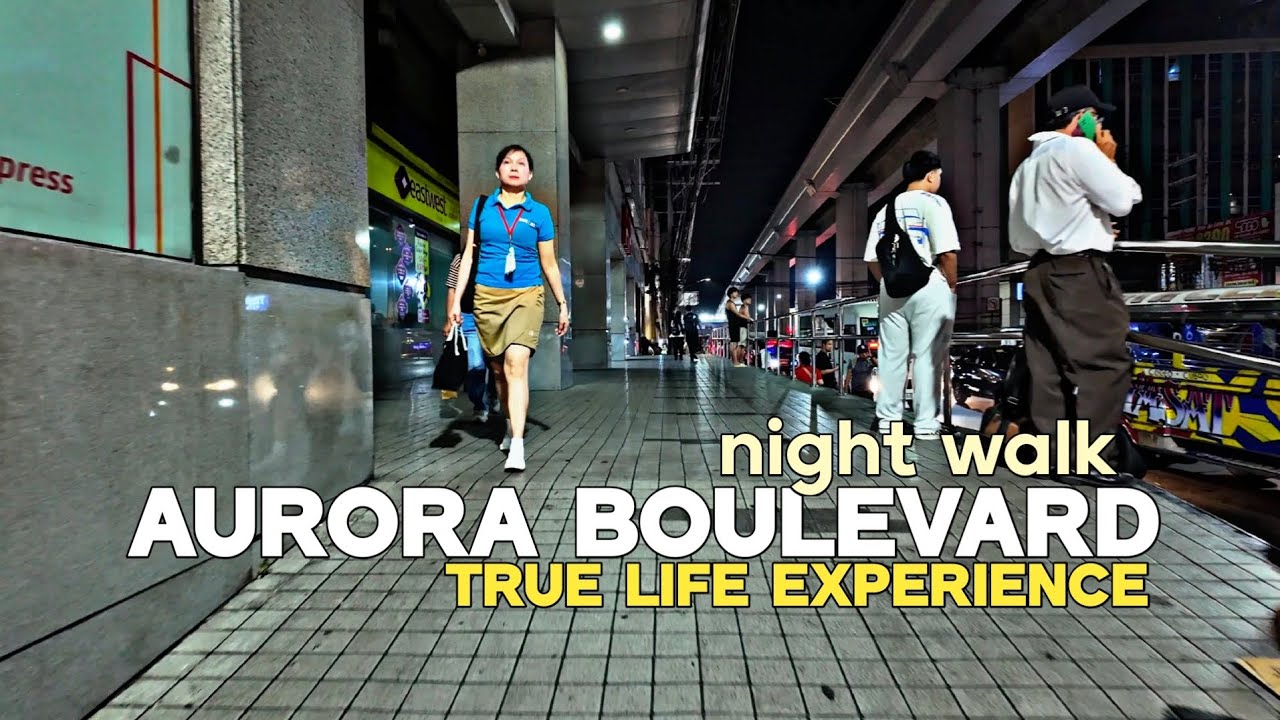 2026 [4K] Night Walk in AURORA BOULEVARD CUBAO, QUEZON CITY| Manila Philippines..