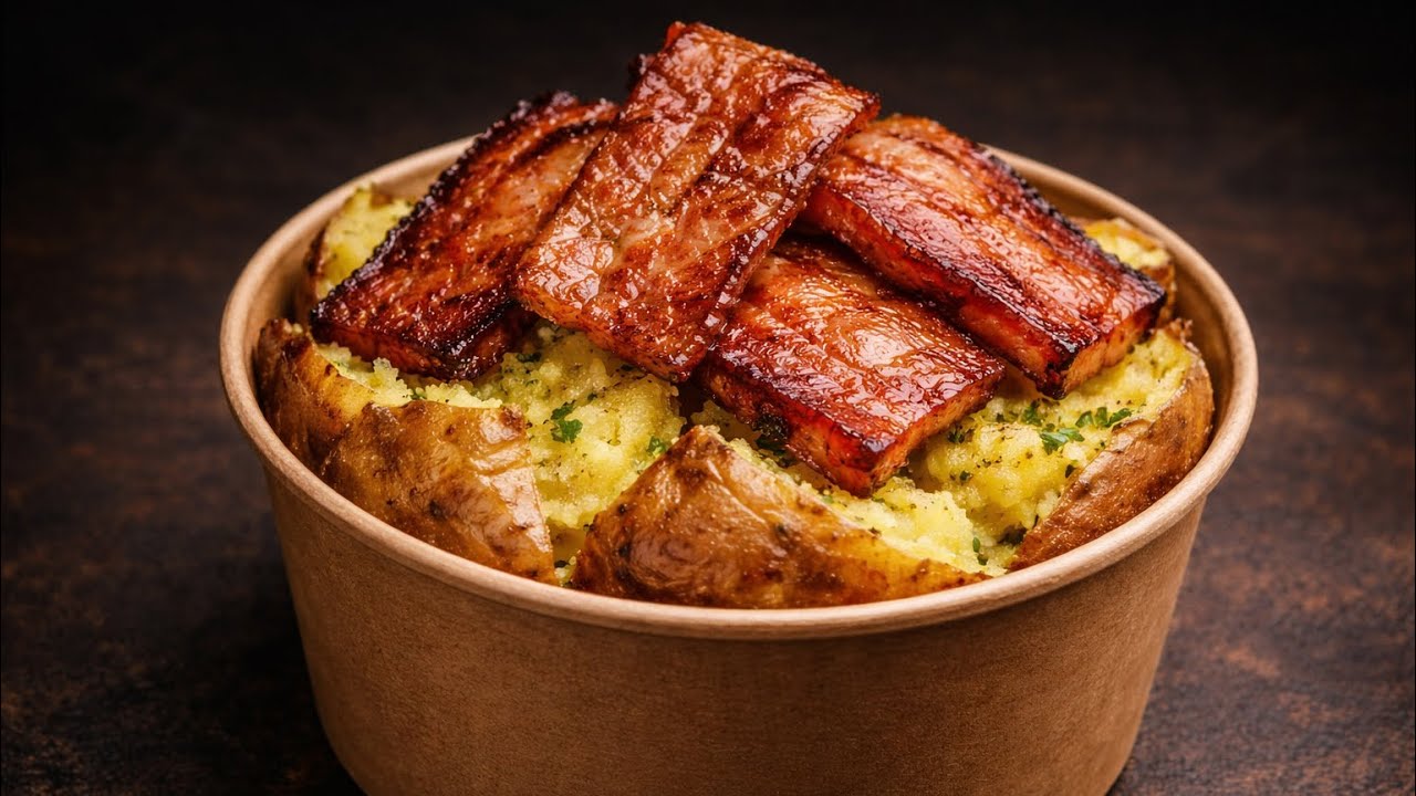 Nur Kartoffeln und Bacon! Hast du sie noch nie gegessen! Lecker, wie im Restaurant!