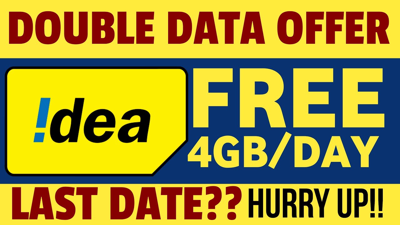 Idea double data offer: All Doubts Cleared, Idea Offer  2020