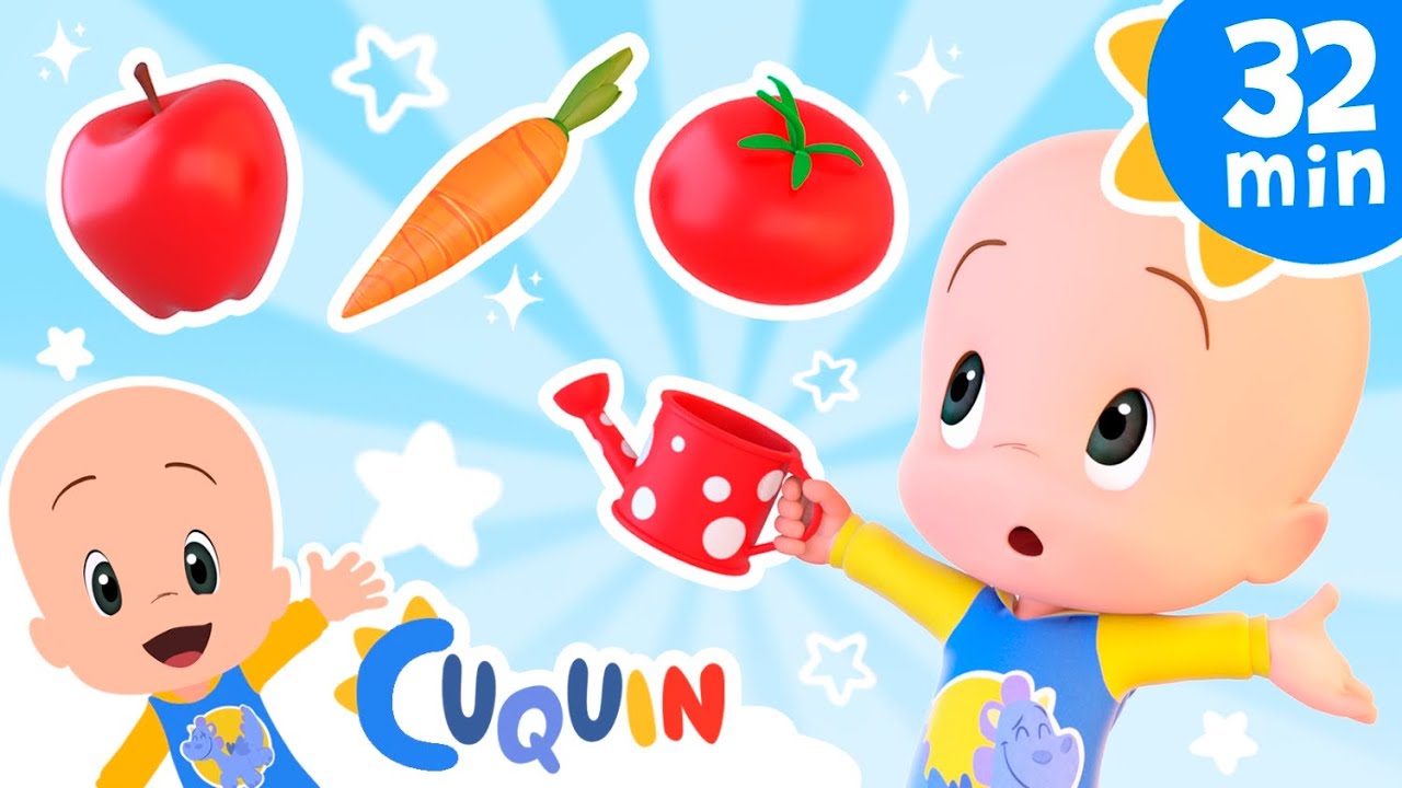 Growing fruits and vegetables - Cleo & Cuquin Netflix episodes & Nursery Rhymes