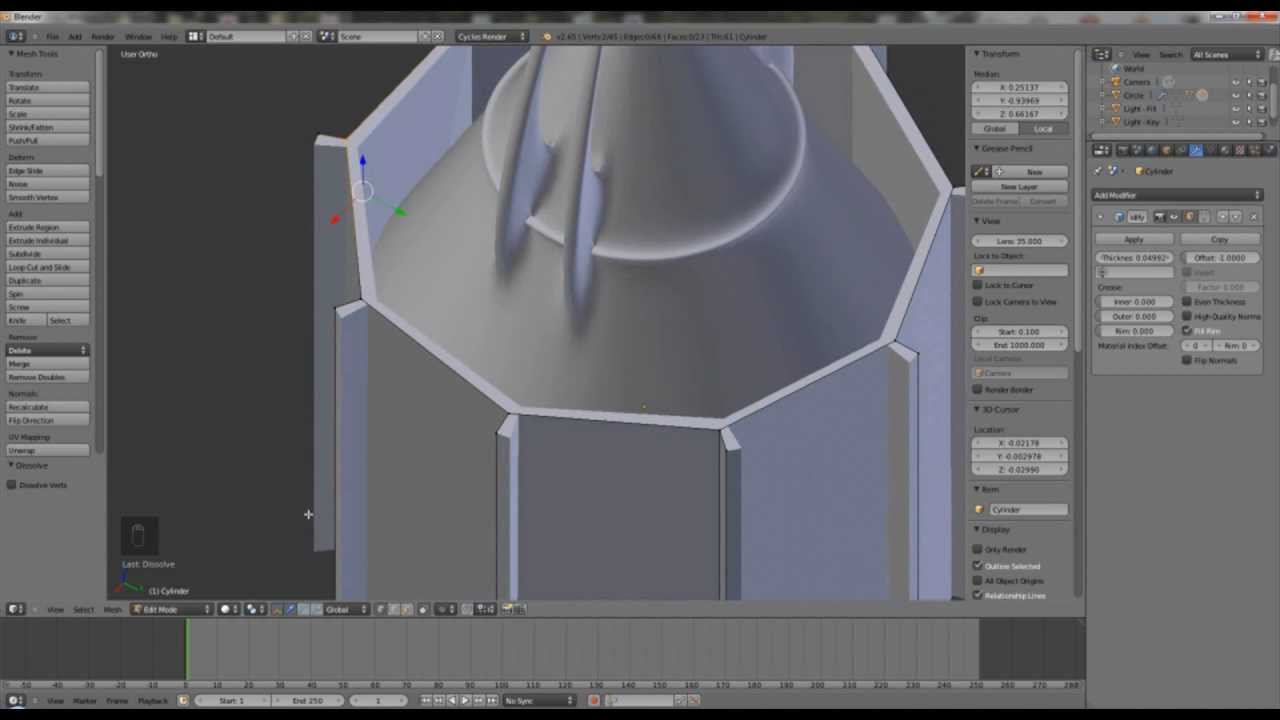 Request Blender 2.65 Tutorial - Sci-Fi Object Modelling (Basic)