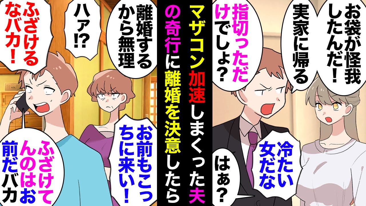 【漫画】義母「指を怪我したの！」夫「大変だ！嫁に家事やらせるよ！」私「フルタイムで仕事して車２時間の義実家行って家事？私が？」夫「俺には仕事がある！」→断ったら夫は１人義母の元へ…【マンガ動画】