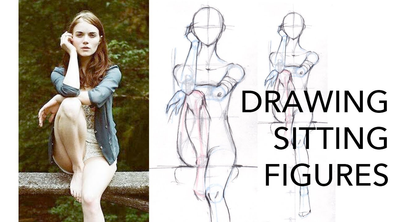 How to Draw Sitting Fashion Figures