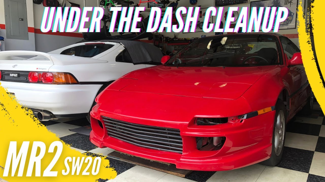 Project RUSToration - Toyota MR2 SW20 under dashboard cleanup