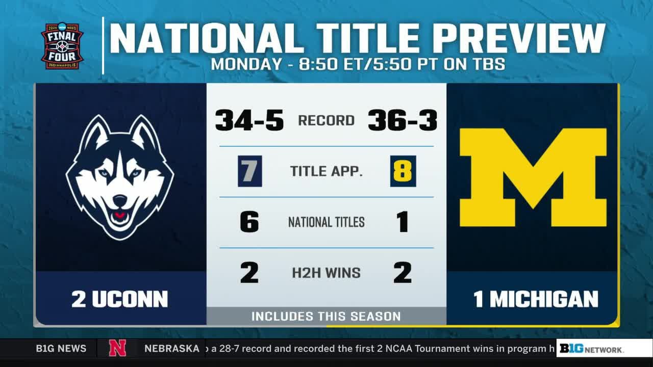 National Championship Preview: Michigan vs. UConn and Key Matchups | Big Ten Basketball