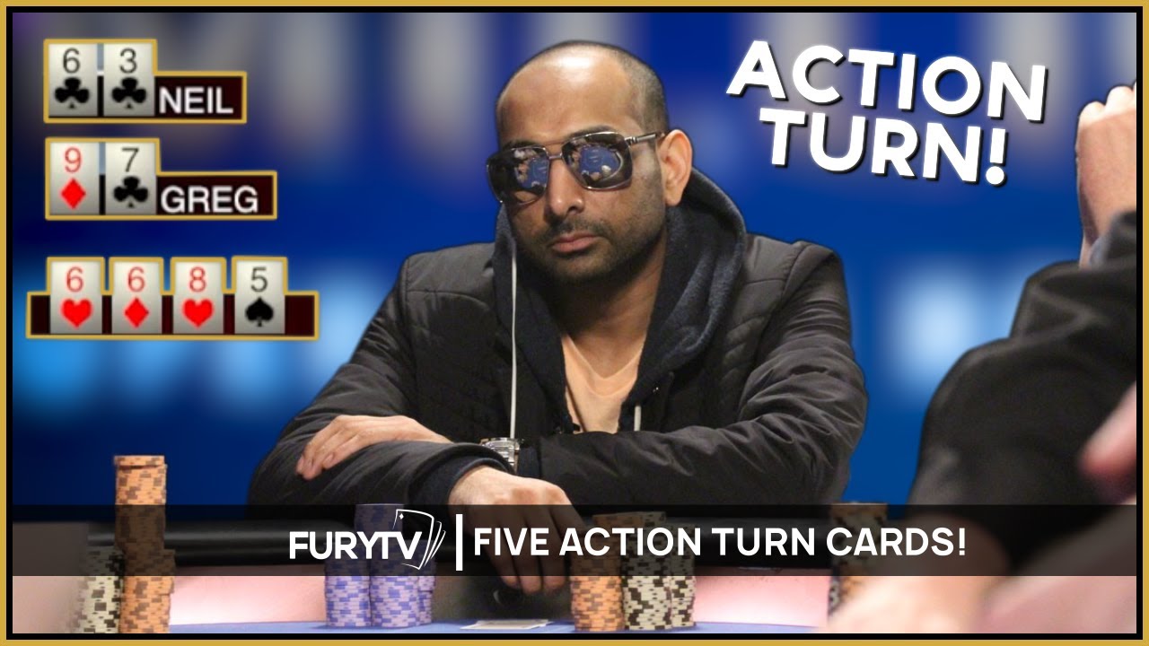 5 of the Craziest Poker ACTION Turn Cards!