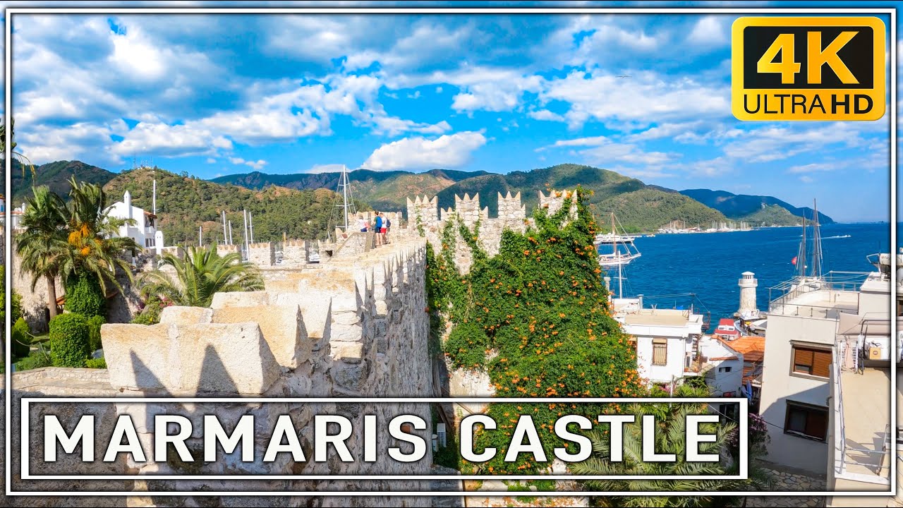 Marmaris Castle 4K Walking Tour Marmaris Kalesi Muğla/Turkey