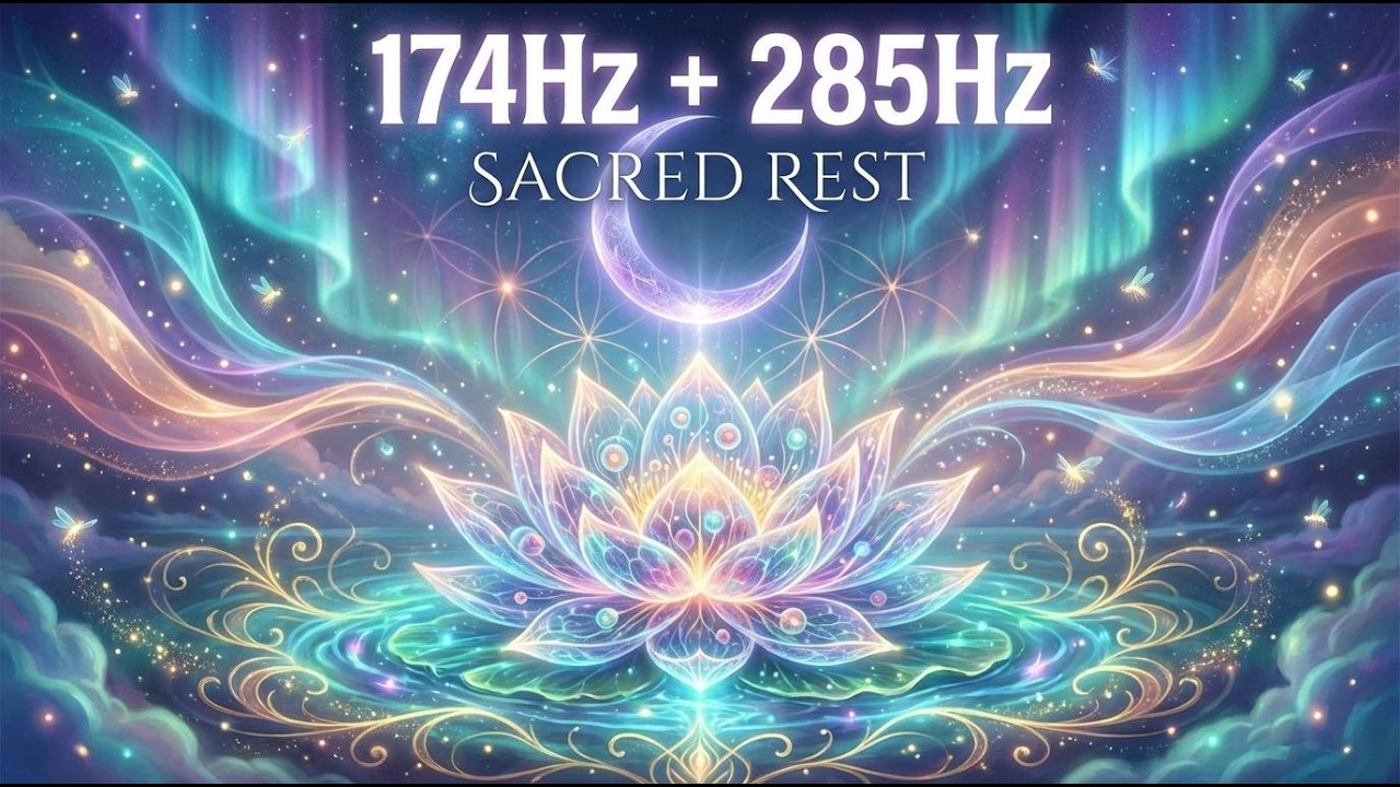 174Hz + 285Hz Sacred Rest  Tiefe Zellregeneration & Körperheilung Balsamic Moon Frequency