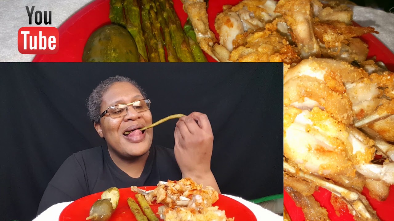 LIGHT BATTER FROG LEGS | ASPARAGUS | GARLIC PICKLE | PINK LEMONADE