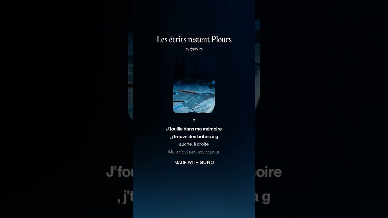 Les &eacute;crits restent Plours