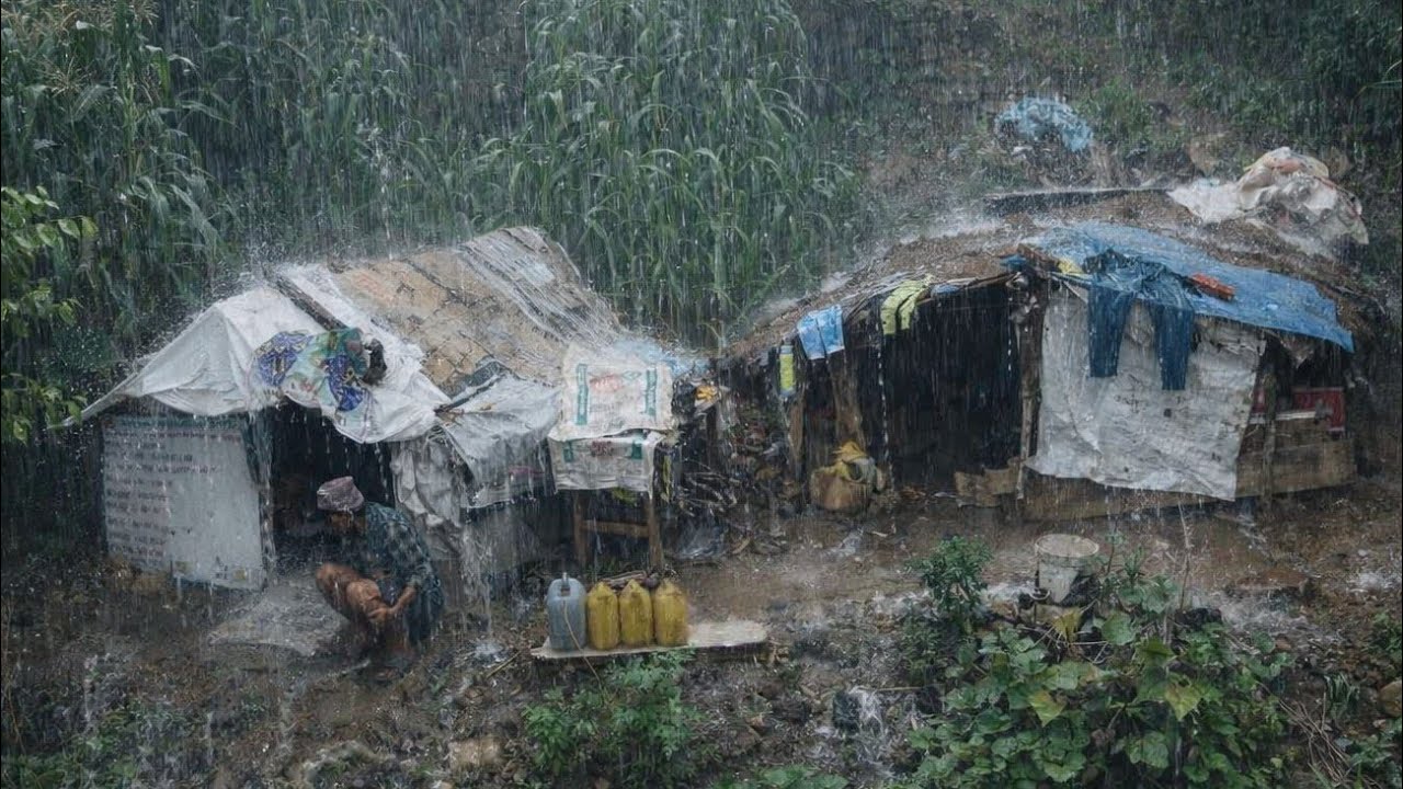 This Is Himalyan Nepali Mountain Village Life Heavy Rainy Day |Naturelly Village Dacumentary Video |