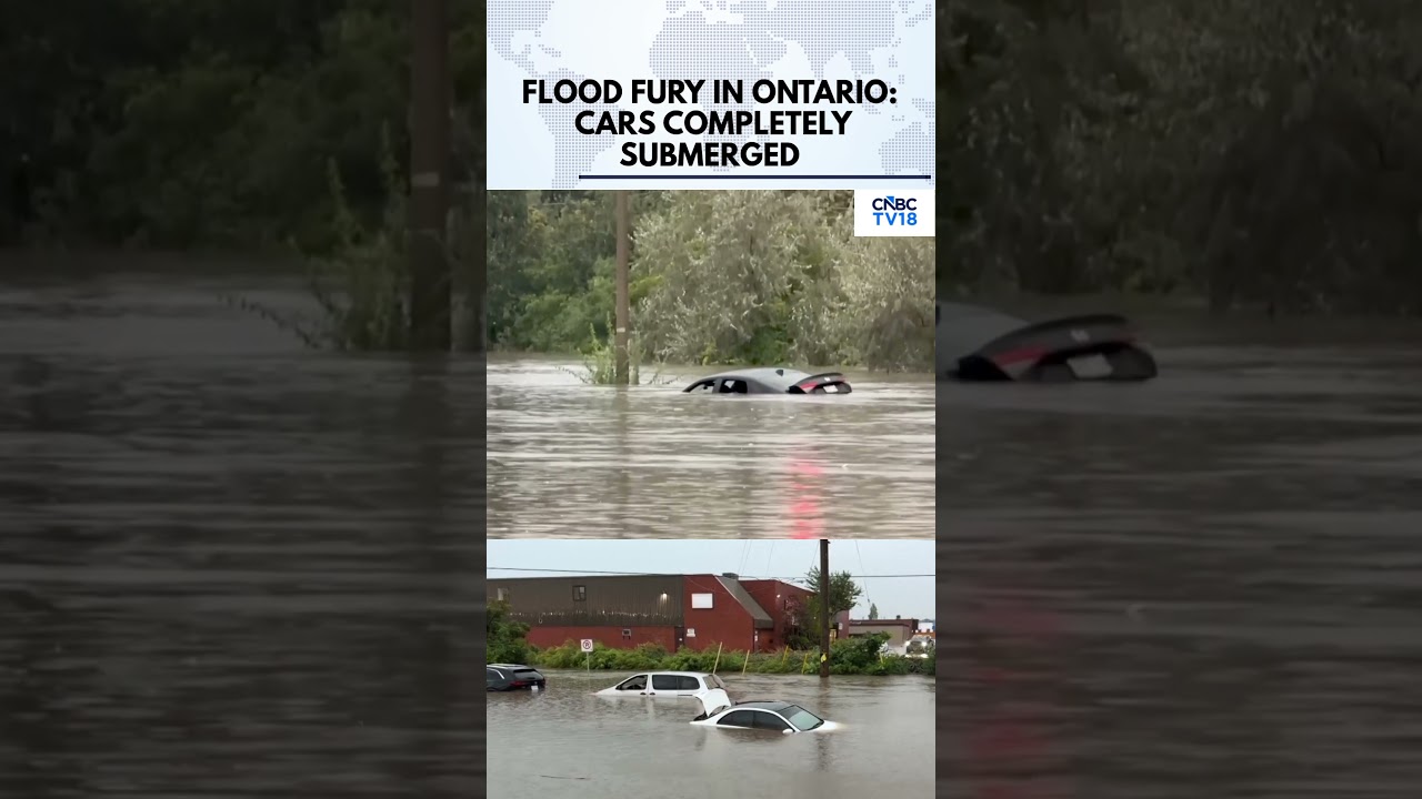 Toronto Storm: Intense Storms Flood Roads, Damage Cars & Buildings| Severe Weather Hits Ontario|N18G