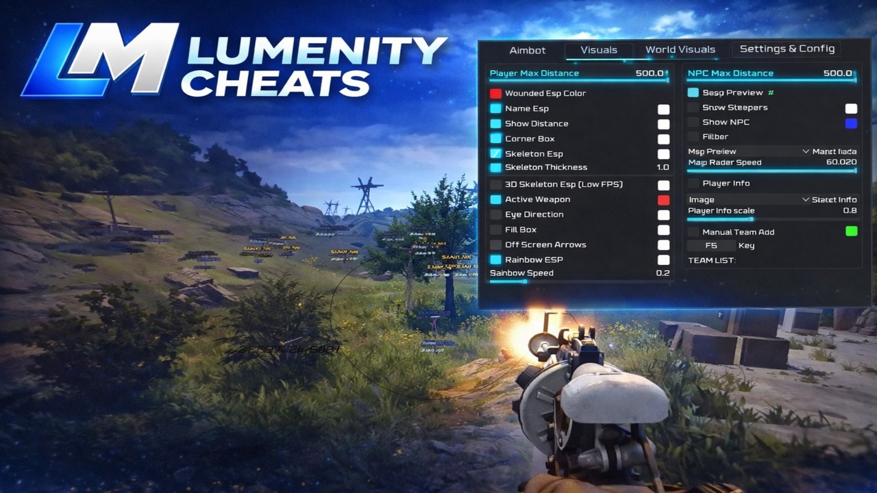 Rust cheats - Lumenity Tutorial & Menu Showcase (Undetected)