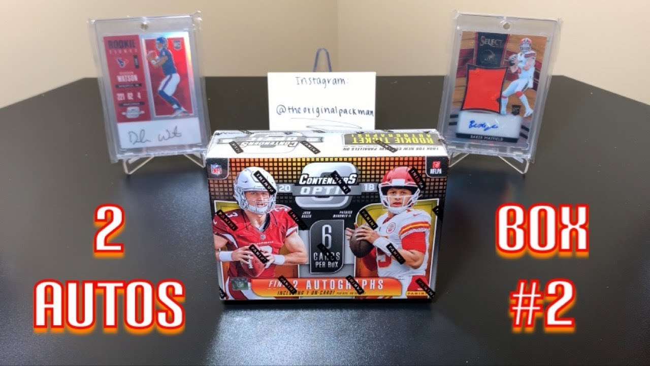 2018 Panini Contenders Optic Football Hobby Box Break #2 - 2 Autos!