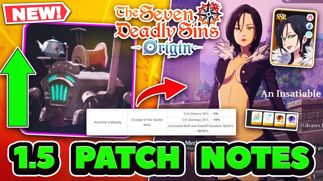 THEY BUFFED IT AGAIN! 1.5 MERLIN PATCH NOTES! 2 DAYS LEFT! | 7DS: Origin