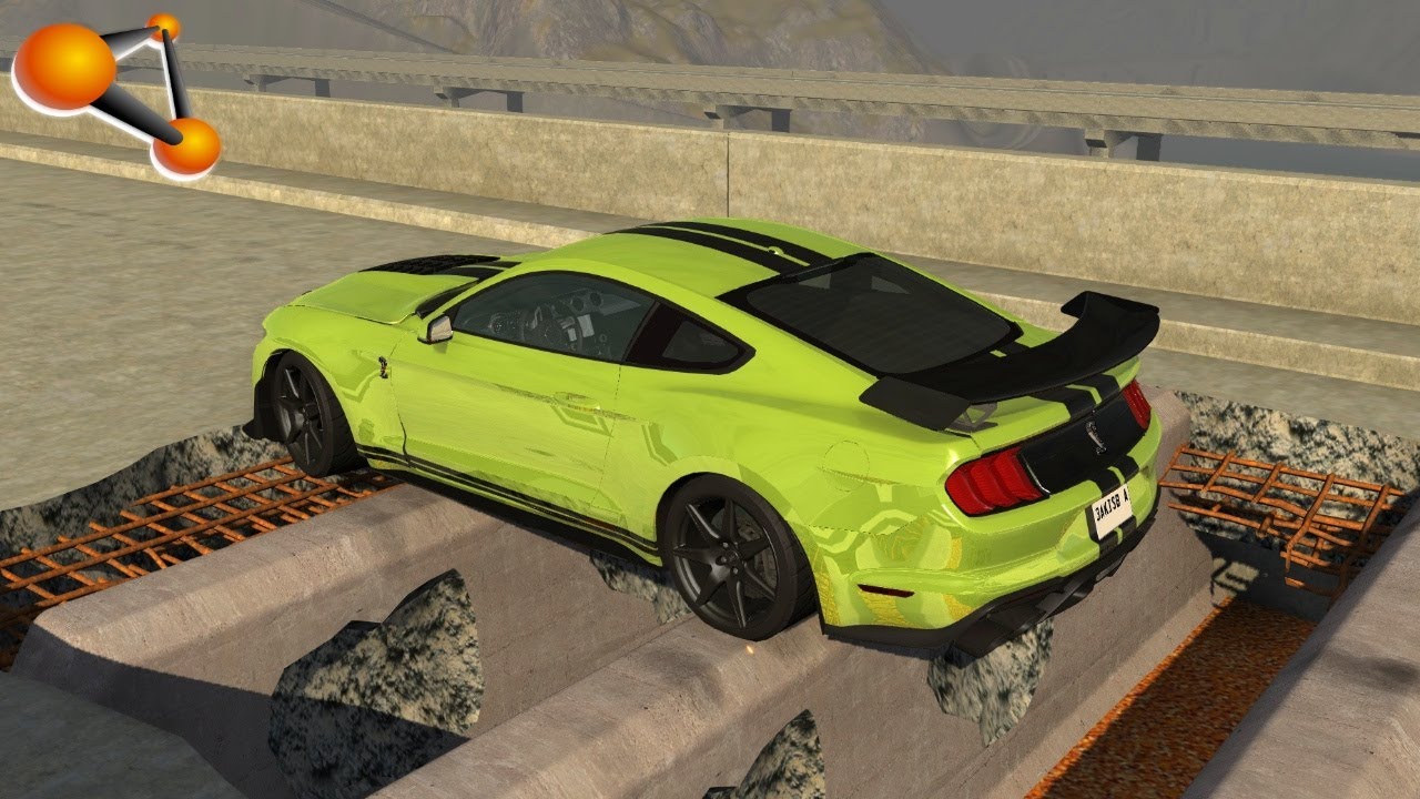 BeamNG.drive - Over the Destroyed Bridge