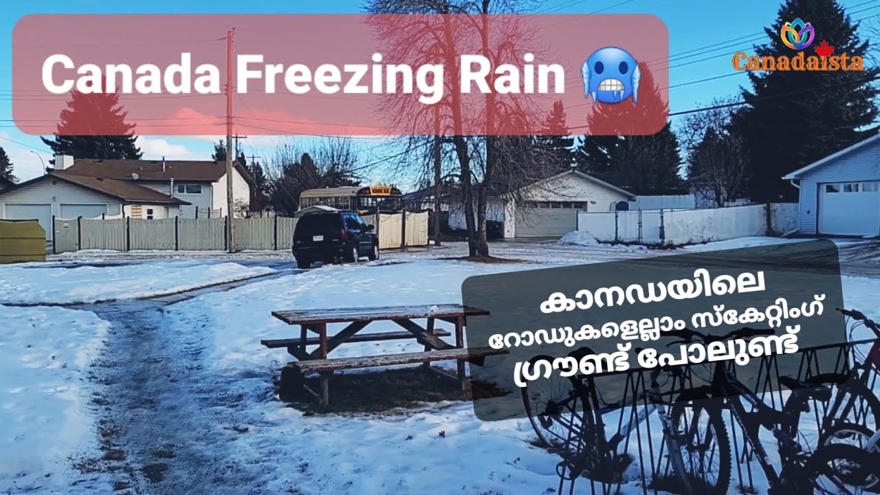 Freezing rain warning! in Canada|Ice storm in Alaberta| House structure in Canada| Winter| Alberta