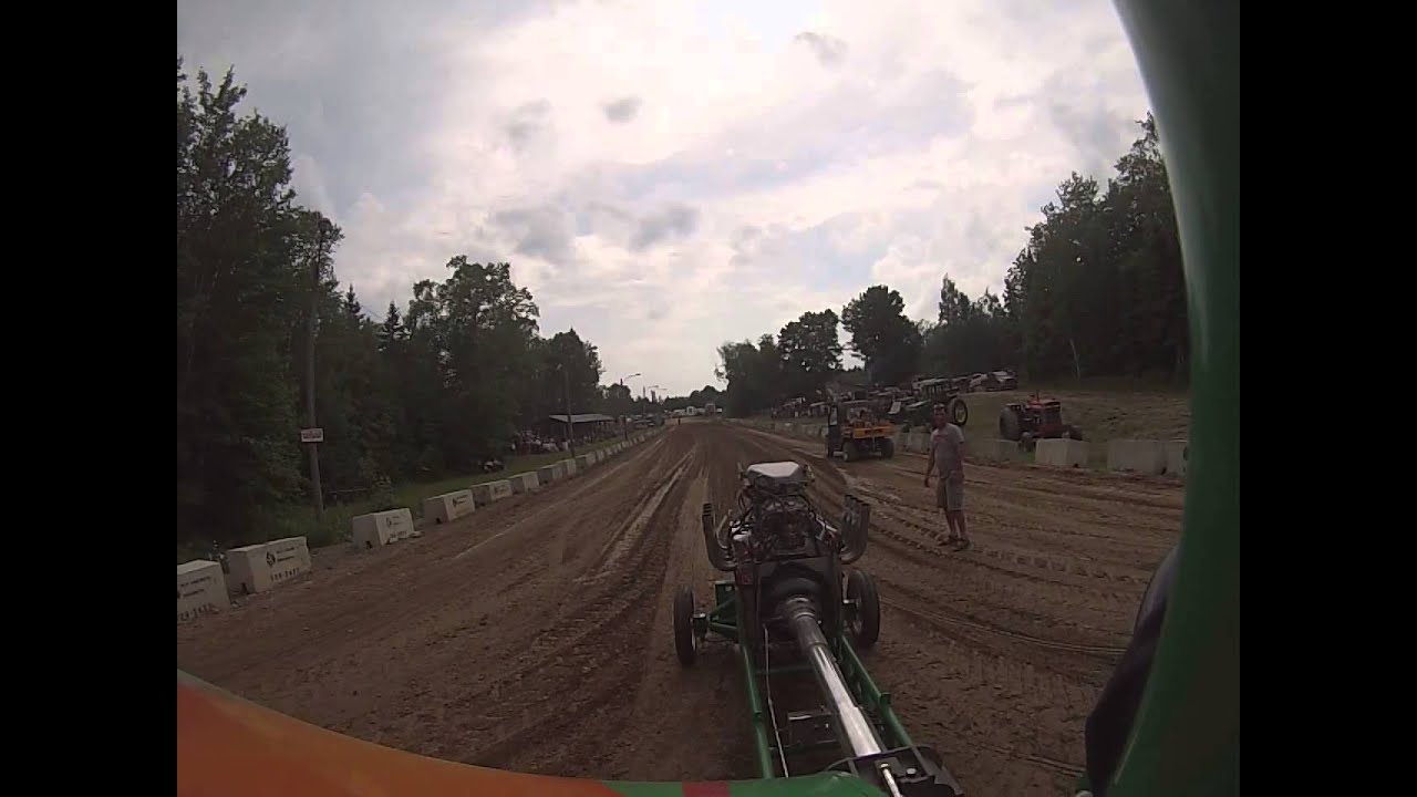 onboard single engine modified tractor pulling Gopro