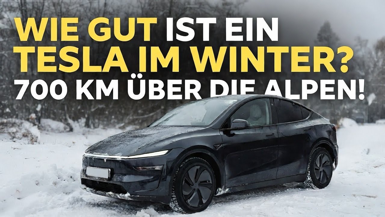 Tesla Model Y: 700 KM Fahrt über die Alpen..