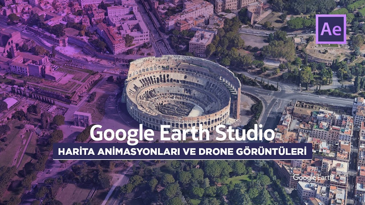 Drone Tarzı HARİTA ANİMASYONU | Google Earth Studio ve After Effects