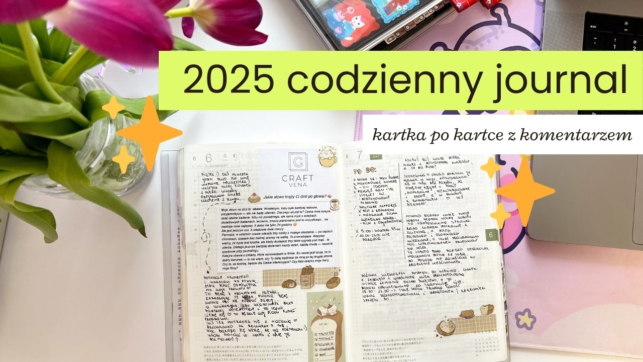 2025 codzienny journal - kartka po kartce z komentarzem ✨ Hobonichi