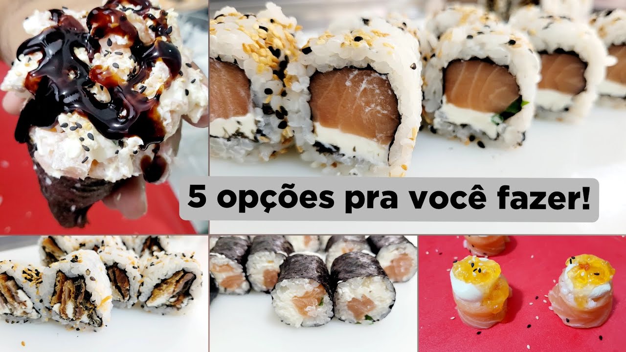 NOITE DO SUSHI EM CASA | Várias opções para você fazer e surpreender a família 
