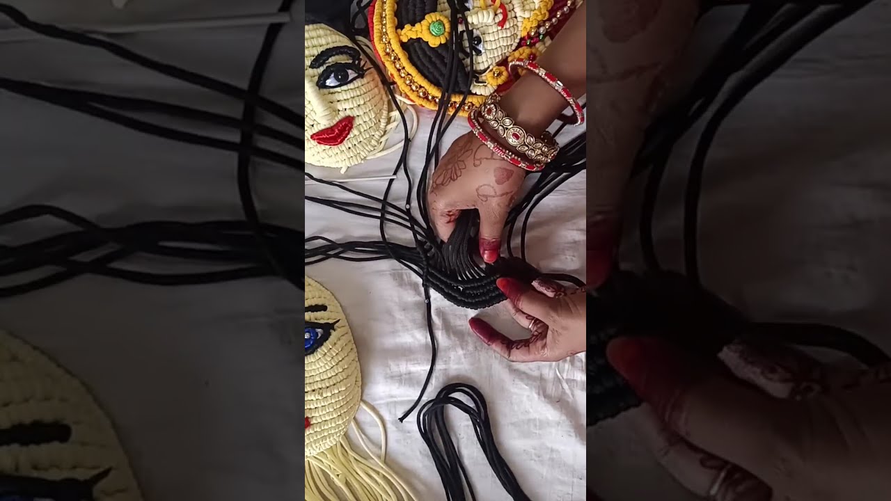 macrame Durga maa is live!/macrame Durga mata wall hanging/#macrame/#shorts/#yt/#ytshorts