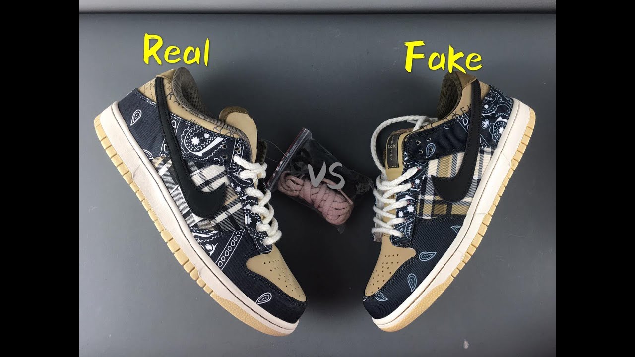 Real VS Fake Travis Scott SB Dunk Low